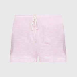 Pink Striped Women's Sleep Shorts